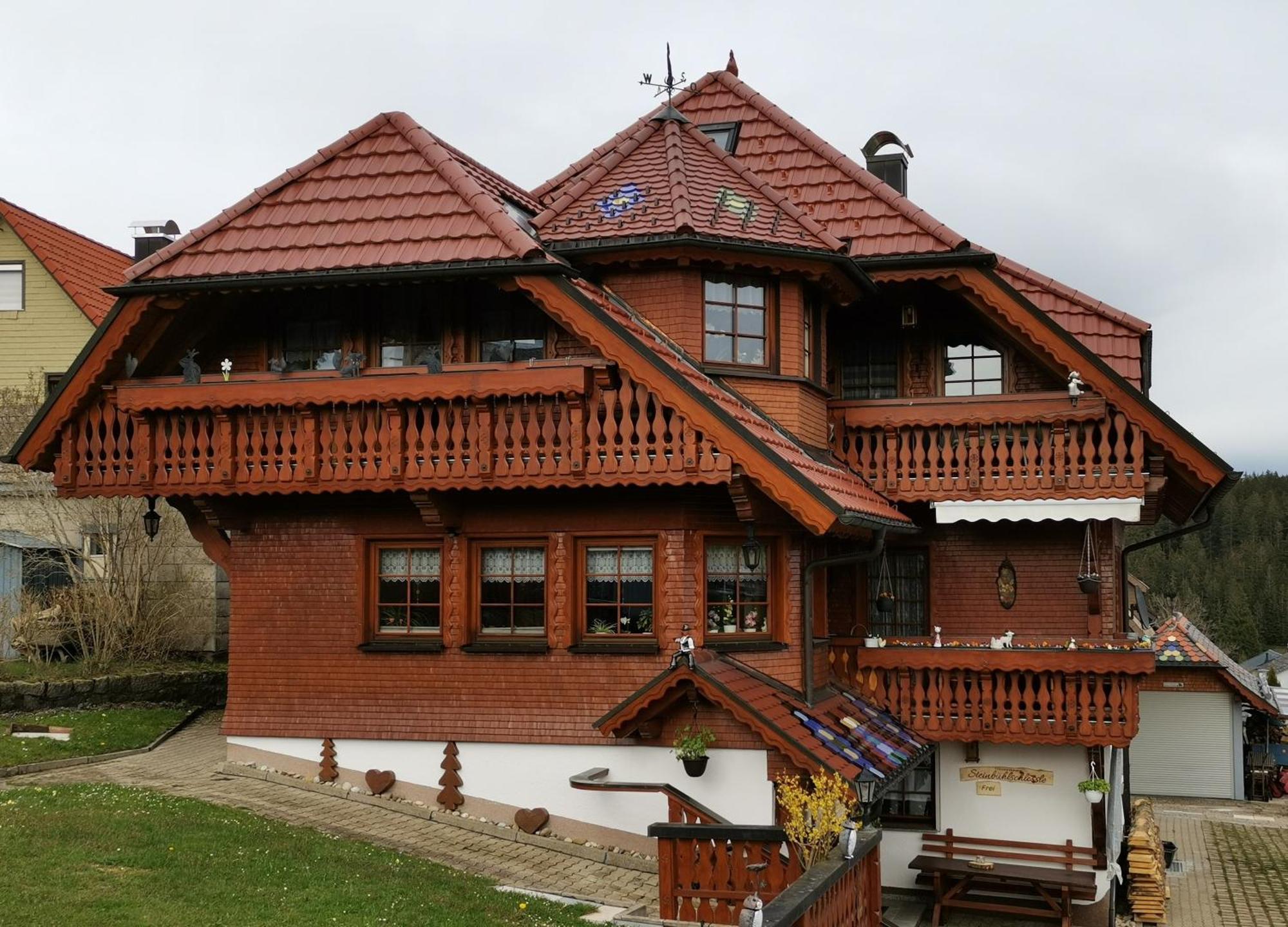 Ferienwohnung Steinbuehlschloessle Schönwalde Esterno foto